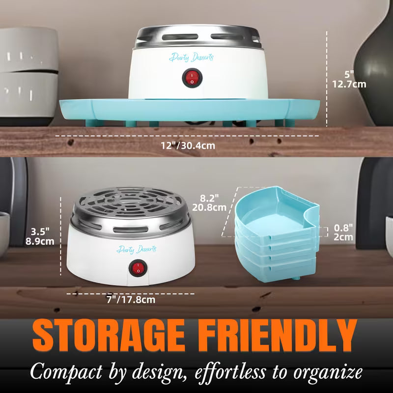 Electric S'mores Station, Indoor Tabletop Marshmallow Roaster Kit