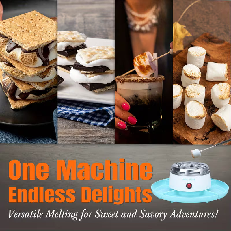 Electric S'mores Station, Indoor Tabletop Marshmallow Roaster Kit
